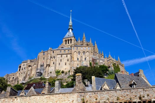 mont saint michel view, in the north of france