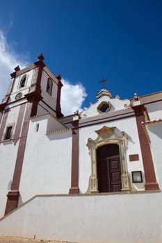 typical portuguese church in Silves, Algarve, Portugal
