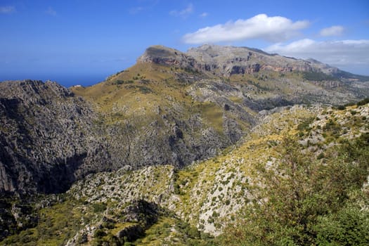 Mallorca mountain view in the north of the island, Spain