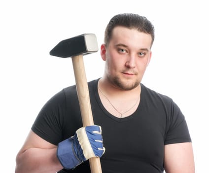 Craftsmen with sledgehammer
