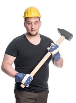 Craftsmen with sledgehammer