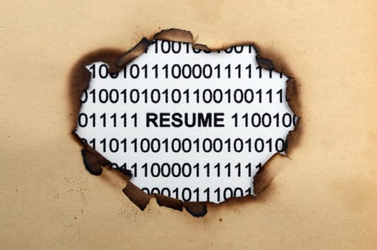 Resume paper hole