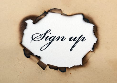 Sign up