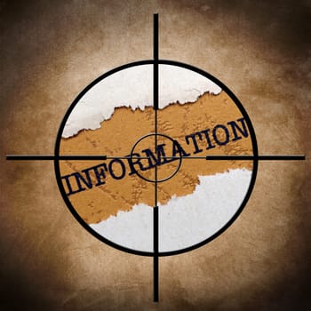 Information target