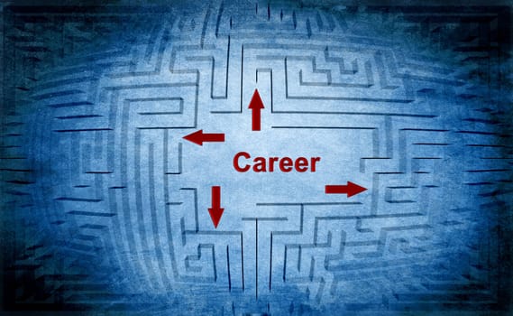 Career maze concept