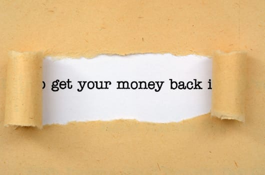 Get your money back
