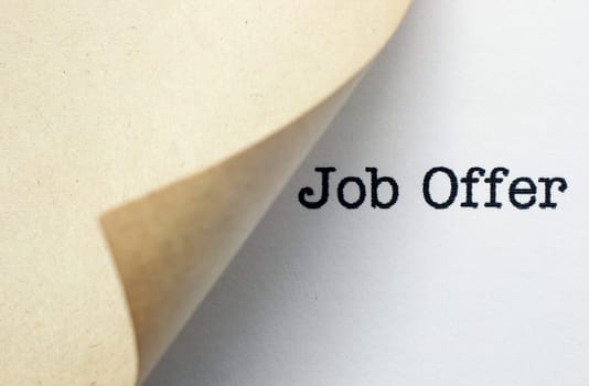 Job text on page