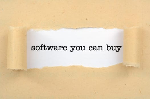 Software you can buy