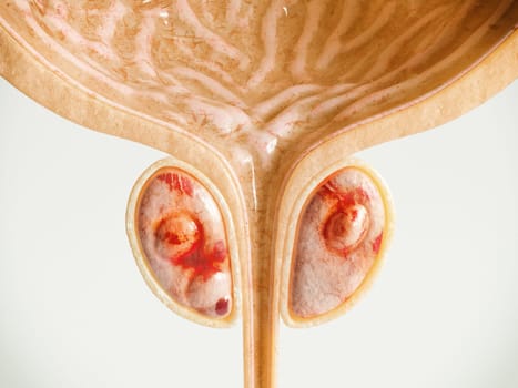 Prostate Cancer Stage 02 of 04 -- Detailed High Quality 3D Rendering