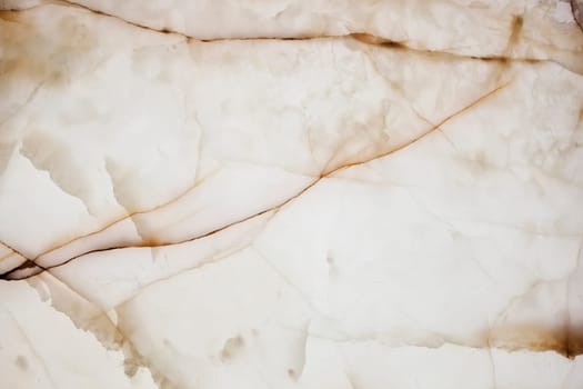 Translucent alabaster slab filling a bay. Closeup