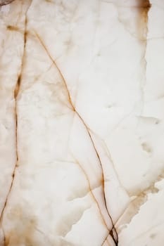 Translucent alabaster slab filling a bay. Closeup