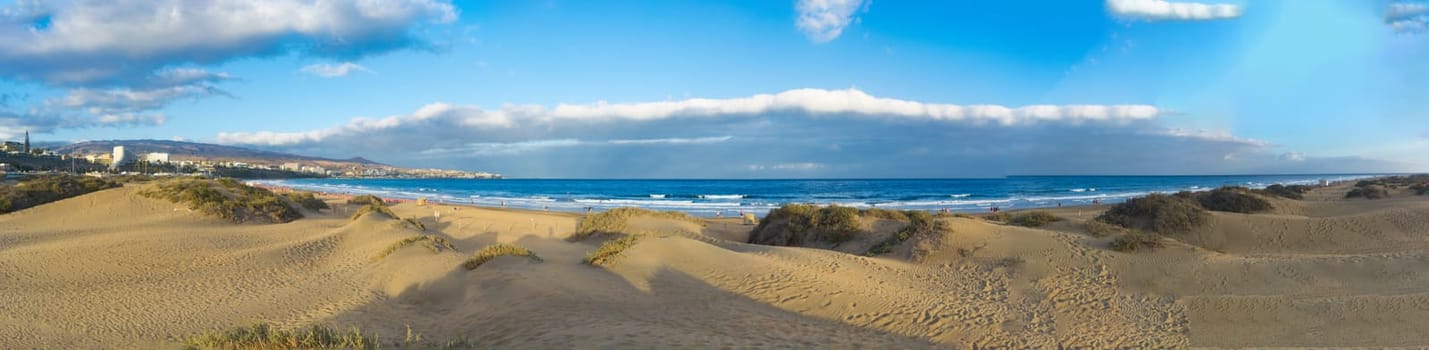 Panorama Beach of Cran Canaria, Puerto de Mogan, Spain