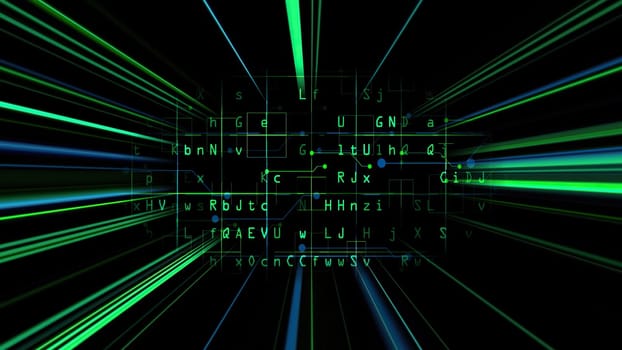 Code data with light rays concept,Code data with light rays concept