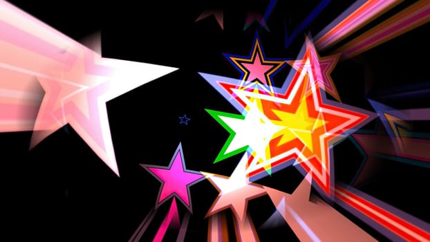 Colorful Stars on Spinning Sphere,Colorful Stars on Spinning Sphere