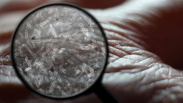 Searching for bacteria on human skin,Searching for bacteria on human skin