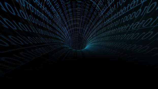 Driving Through Binary Data Tunnel ,Driving Through Binary Data Tunnel