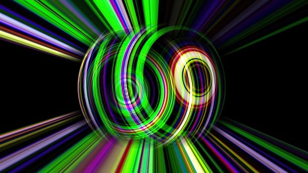 Colorful sphere with light rays ,Colorful sphere with light rays