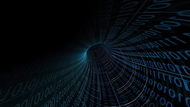 Driving Through Binary Data Tunnel ,Driving Through Binary Data Tunnel