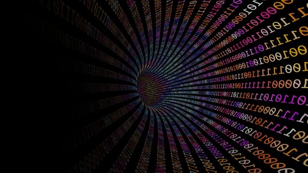Driving Through Binary Data Tunnel ,Driving Through Binary Data Tunnel
