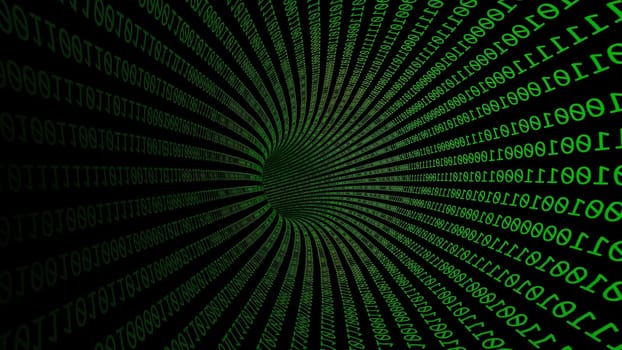 Driving Through Binary Data Tunnel ,Driving Through Binary Data Tunnel