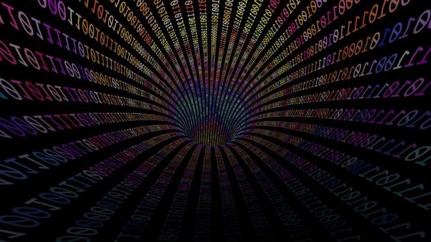 Driving Through Binary Data Tunnel ,Driving Through Binary Data Tunnel