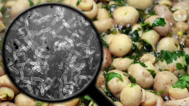 Searching for bacteria in mushrooms,Searching for bacteria in mushrooms