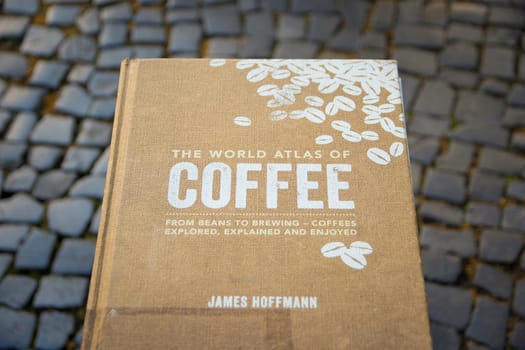 Berlin, Germany, June 2022, Illustrative Editorial: The world atlas of Coffee book by James Hoffmann.