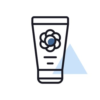 Baby cream moisturizer isolated vector icon. Graph symbol for children and newborn babies web site and apps design, logo, app, UI
