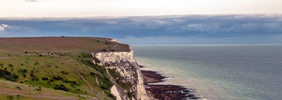White cliffs of England in Dover, United Kingdom