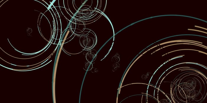 Modern Background Pattern with Circles and Spirals