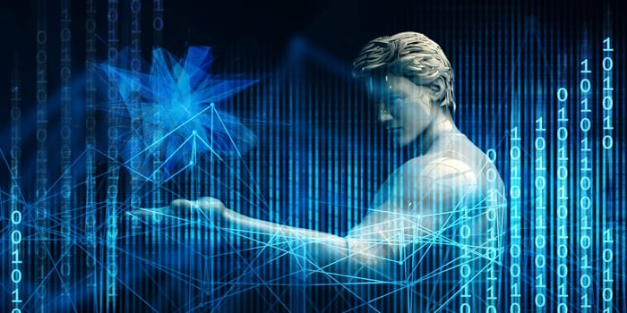Internet of Things Disruptive Technologies Abstract Background