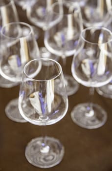 Detail of container to serve and drink wine
