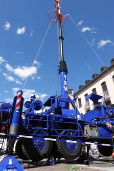 02.07.2022: Leistungsschau des technischen Hilfswerks (THW) mit schwerem Gerät in der Innenstadt, Nordrhein-Westfalen, Deutschland, Brühl