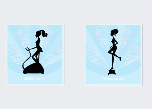 exercise Grunge Background set