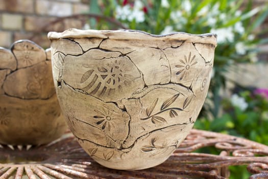 hand made pottery - clay pot