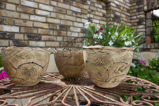 hand made pottery - clay pots