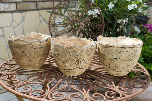 hand made pottery - clay pots