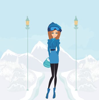 sweet winter girl