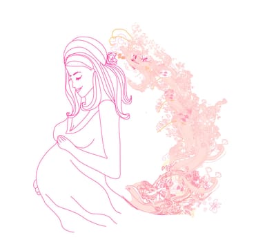 Beautiful pregnant girl