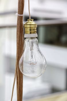 Detail of electrical lighting, light and decoration