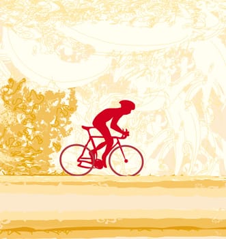 Cycling Grunge Poster Template