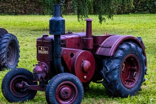 Vintage German tractor Lanz Bulldog in Choczewo, Pomerania, Poland