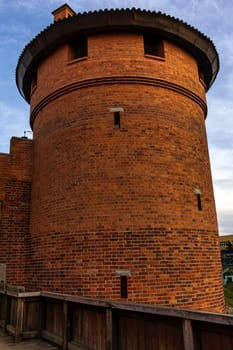 Castle of the Teutonic Order in Malbork - the largest castle in the world by land area in Malbork, Pomerania, Poland