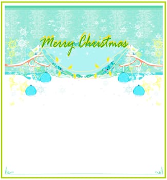 Christmas birds with decorative balls