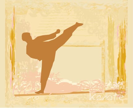 karate Grunge poster