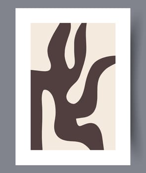 Minimalistic hand drawn wall art banners. Minimal Scandinavian designs for interior. Printable abstract wall posters. Vector illustration.