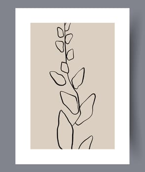 Minimalistic hand drawn wall art banners. Minimal Scandinavian designs for interior. Printable abstract wall posters. Vector illustration.