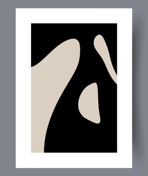 Minimalistic hand drawn wall art banners. Minimal Scandinavian designs for interior. Printable abstract wall posters. Vector illustration.