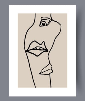 Minimalistic hand drawn wall art banners. Minimal Scandinavian designs for interior. Printable abstract wall posters. Vector illustration.