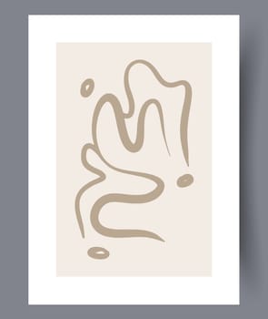 Minimalistic hand drawn wall art banners. Minimal Scandinavian designs for interior. Printable abstract wall posters. Vector illustration.